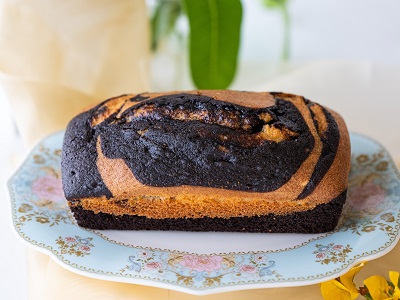 Homemade Chocolate and Vanilla Marble Loaf Cake. Sliced Served with Tea or  Coffe. Stock Photo by ikadapurhangus